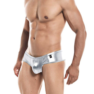 CUT4MEN - CHEEKY SILVER PANTIES L