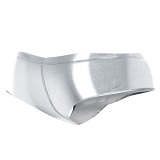 CUT4MEN - CHEEKY SILVER PANTIES L