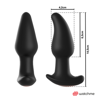 ANBIGUO - WATCHME REMOTE CONTROL ANAL PLUG VIBRATOR WITH AMADEUS BEADS ROTATION