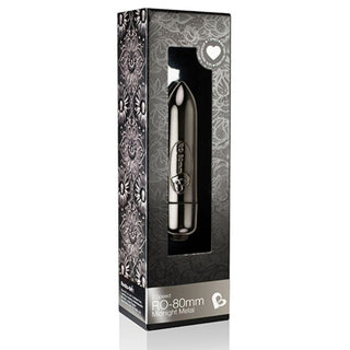 ROCKS-OFF - VIBRATING BALL RO-80MM METAL MIDNIGHT