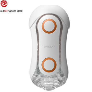 TENGA - FLIP ORB STRONG CRASH WHITE AND ORANGE MASTURBATOR