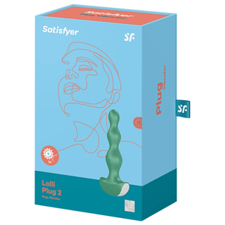 SATISFYER - VIBRATOR LOLLI PLUG 2 PLUG GREEN