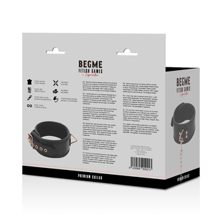 BEGME - BLACK EDITION PREMIUM COLLIER EN CUIR VEGAN