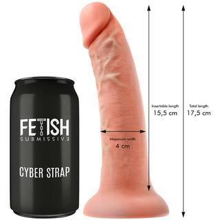 FETISH SUBMISSIVE CYBER STRAP - HARNESS WITH DILDO AND REMOTE CONTROL BULLET TECHNOLOGY WATCHME S