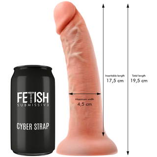FETISH SUBMISSIVE CYBER STRAP - HARNESS WITH DILDO AND REMOTE CONTROL BULLET TECHNOLOGY WATCHME M