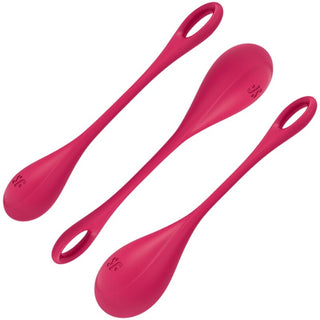 SATISFYER - YONI POWER TRAINING SET 1 RED