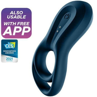 SATISFYER - EPIC DUO RING VIBRATOR APPLICATION BLUE