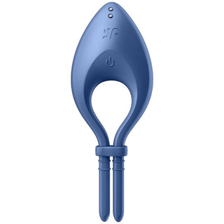 SATISFYER - BULLSEYE RING VIBRATOR APPLICATION BLUE