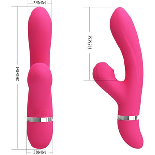 PRETTY LOVE - WILLOW RABBIT VIBRATOR AND SUCTION CUP