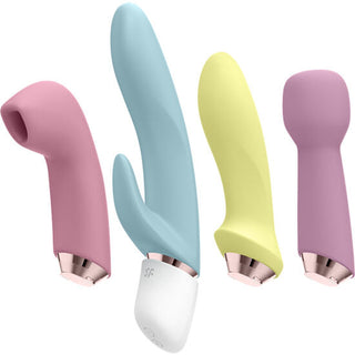 SATISFYER - MARVELOUS FOUR VIBRATOR AND AIR PULSE SET