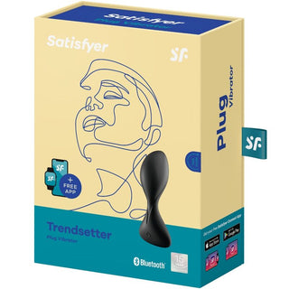 SATISFYER - TRENDSETTER VIBRATING PLUG APPLICATION BLACK