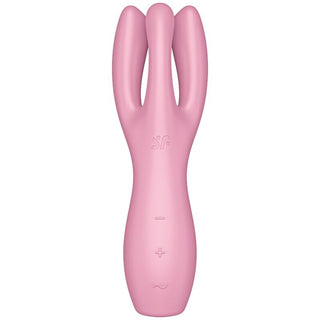 SATISFYER - VIBRATEUR THREESOME 3 ROSE