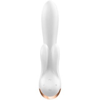 SATISFYER - WHITE DOUBLE FLEX VIBRATOR APPLICATION