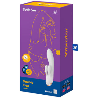 SATISFYER - WHITE DOUBLE FLEX VIBRATOR APPLICATION
