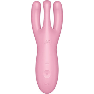 SATISFYER - APPLICATION VIBRATEUR THREESOME 4 ROSE