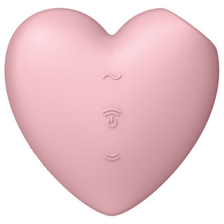 SATISFYER - CUTIE HEART BLUE AIR PULSE STIMULATOR AND VIBRATOR