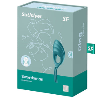 SATISFYER - SWORDSMAN GREEN RING VIBRATOR