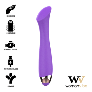 WOMANVIBE - MANDY POINT "K" RECHARGEABLE SILICONE VIBRATOR