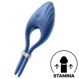 SATISFYER - DUELIST BLUE RING VIBRATOR