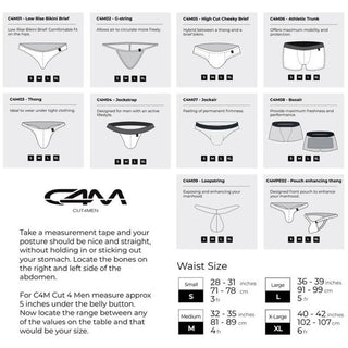 CUT4MEN - CHEEKY SILVER PANTIES L