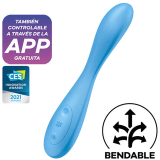 SATISFYER - MULTI VIBRATOR APPLICATION G-SPOT FLEX 4+ BLUE