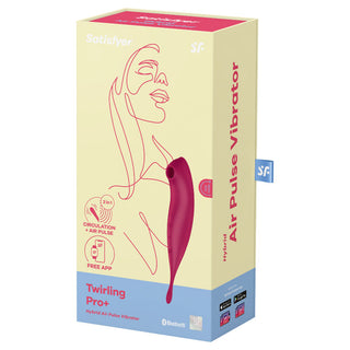 SATISFYER - TWIRLING PRO+ RED STIMULATOR AND VIBRATOR APP