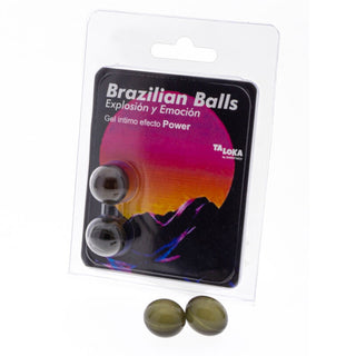 TALOKA - 2 BRAZILIAN BALLS EXCITING GEL POWERFUL EFFECT
