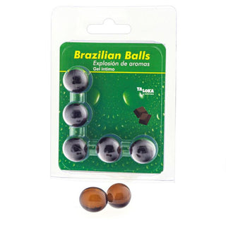 TALOKA - CHOCOLATE INTIMATE GEL 5 BRAZILIAN BALLS