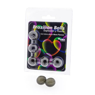 TALOKA - 5 BRAZILIAN BALLS PLUS EXCITING GEL FLAVOR EFFECT