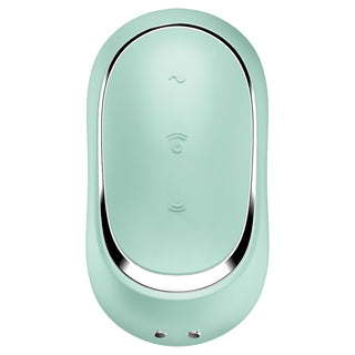 SATISFYER - DOUBLE AIR PULSE PRO TO GO 2 PURPLE STIMULATOR AND VIBRATOR