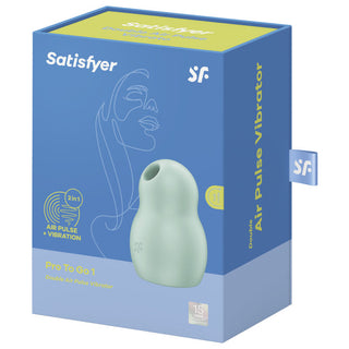 SATISFYER - DOUBLE AIR PULSE PRO TO GO 1 RED STIMULATOR AND VIBRATOR