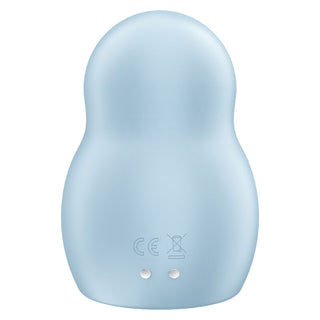 SATISFYER - DOUBLE AIR PULSE PRO TO GO 1 RED STIMULATOR AND VIBRATOR