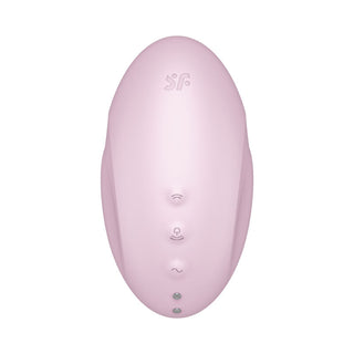 SATISFYER - VULVA LOVER 3 BLACK STIMULATOR AND VIBRATOR