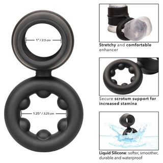 CALEXOTICS - ALPHA DUAL MAGNUM BLACK RING