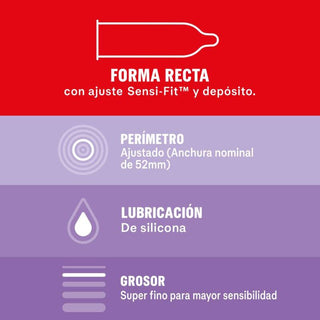 DUREX - TOTAL SENSITIVE CONTACT 12 UNITS
