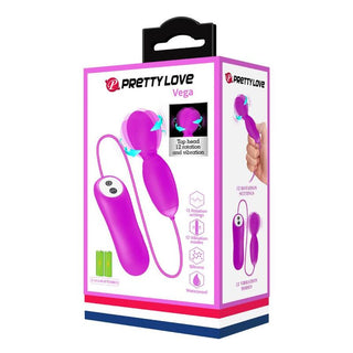 PRETTY LOVE - VEGA ROTATION AND VIBRATION MASSAGER 12 FUNCTIONS FUCHSIA