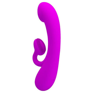 PRETTY LOVE - SINCERE VIBRATOR AND CLITORIS SUCTION CUP SILICONE PURPLE