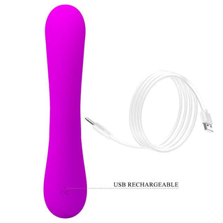 PRETTY LOVE - SINCERE VIBRATOR AND CLITORIS SUCTION CUP SILICONE PURPLE