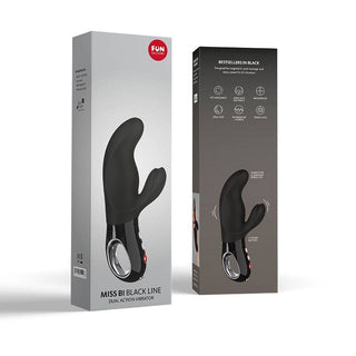 FUN FACTORY - MISS BI RABBIT BLACK LINE VIBRATOR