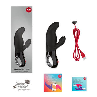 FUN FACTORY - MISS BI RABBIT BLACK LINE VIBRATOR