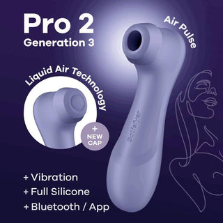 SATISFYER - PRO 2 GENERATION 3 WINE RED BLUETOOTH AND APPLICATION