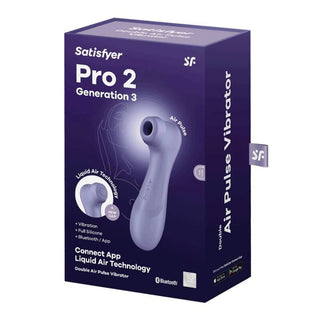 SATISFYER - PRO 2 GENERATION 3 WINE RED BLUETOOTH AND APPLICATION