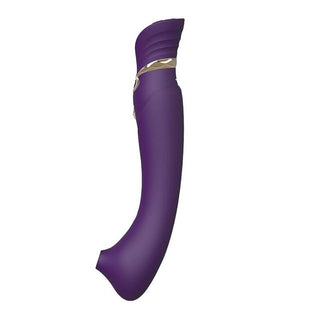 ZALO - QUEEN PULSE WAVE CLIT STIM PURPLE SET