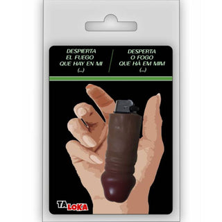 TALOKA - FANTASTIC PENIS SHAPED LIGHTER IN MULATTO COLOR 100% REFILLABLE