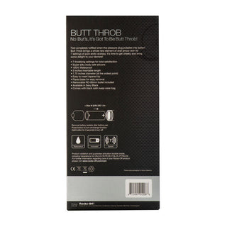 ROCKS-OFF - BUTT THROB P-POINT STIMULATOR 7 SPEEDS BLACK 