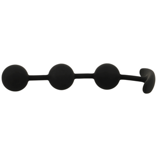 BLACK&amp;SILVER - HARRY ANAL PRUNING 3 SILICONE SPHERES 14 CM