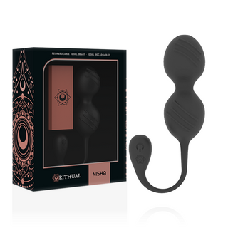 RITHUAL - RECHARGEABLE VIBRATING KEGEL BALLS NISHA ORCHID