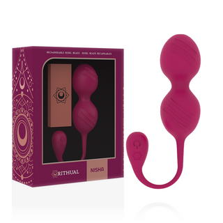RITHUAL - RECHARGEABLE VIBRATING KEGEL BALLS NISHA ORCHID