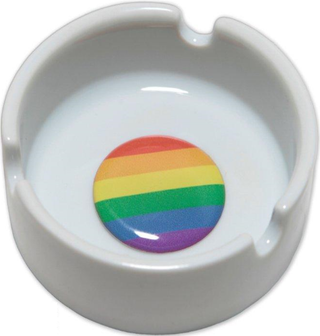 PRIDE - ROUND CANDLE HOLDER LGBT FLAG 6 mm