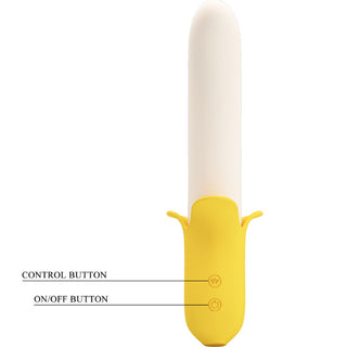 PRETTY LOVE - BANANA GEEK SUPER POWER 7 VIBRATIONS UP&amp;DOWN SILICONE BLACK